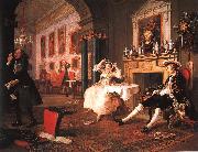 William Hogarth Marriage a la Mode Scene II Early in the Morning Sweden oil painting reproduction
